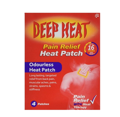 Deep Heat Pain Relief Heat Patch 4pk