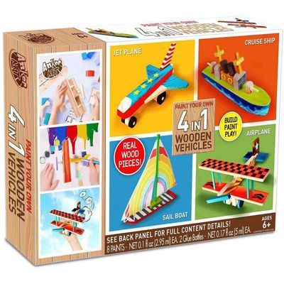 Anker Art Paint Your Own 4in1 Wooden Veh