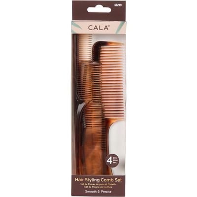 Cala Hair Styling Comb Set 4pcs
