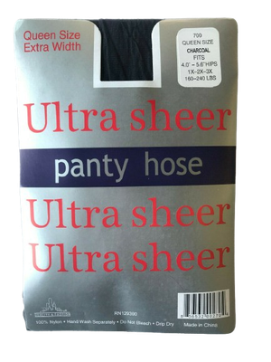 Ultra Sheer Panty Hose Queen Size Assrt