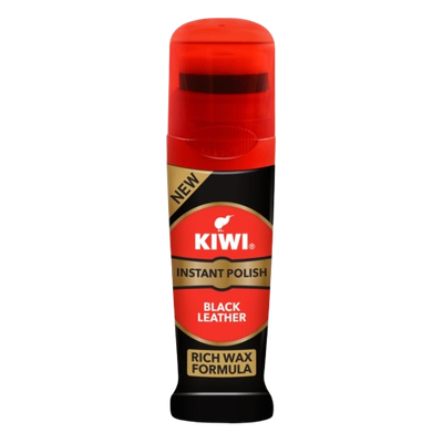 Kiwi Liquid Shoe Polish Black 75ml