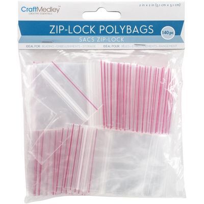 Craftmedley Zip Lock Pollybags 2"*3"