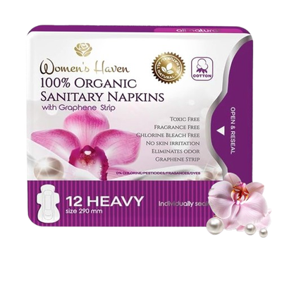 Womens Haven Sanitary Napkins Heavy Flow