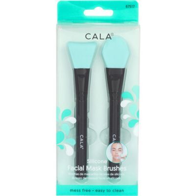 Cala Silicone Facial Mask Brush Black2pc