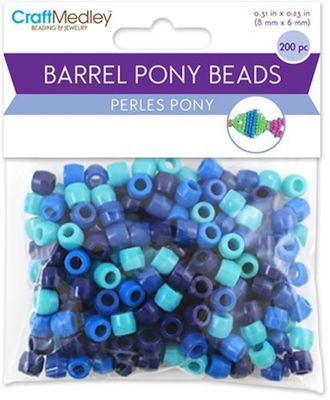 Barrel Pony Beadsthe Blues 200pc