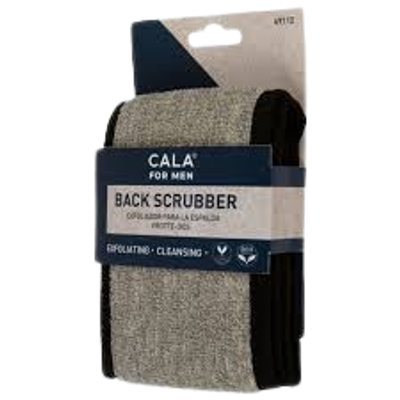 Cala For Men Back Scrubber Taupe & Black