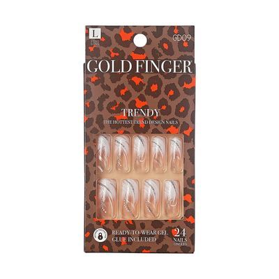 Gold Finger Trendy Nails