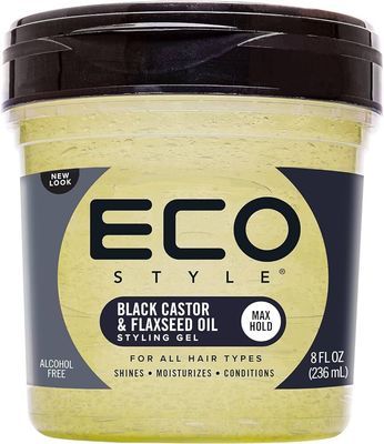 Eco Styling Gel Blk Castor Oil & F/seed