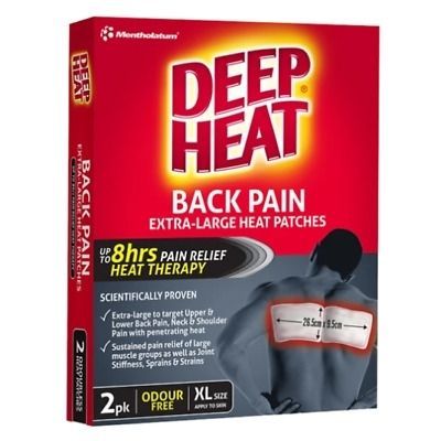 Deep Heat Pain Relief Back Patch 2pk
