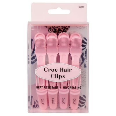 Cala Croc Hair Clips Soft Pink