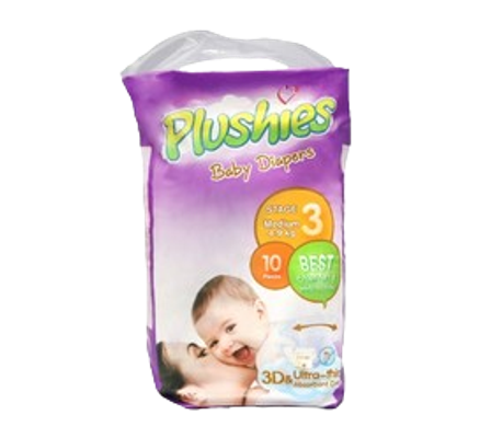 Plushies Baby Diapers Stage 3 10s