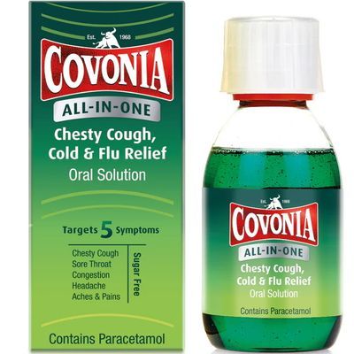 Covonia All-in-one Chesty Cough Flu Rel
