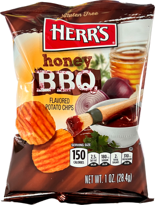 Herrs Honey Bbq Chips 1oz