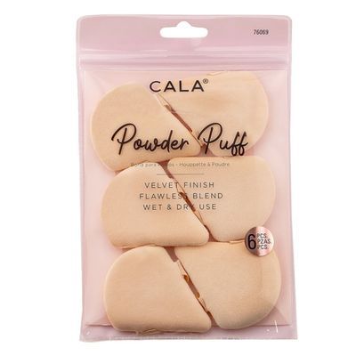 Cala Powder Puff Nude 6pcs
