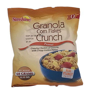 Sunshine Granola Crunch Peanut 65g