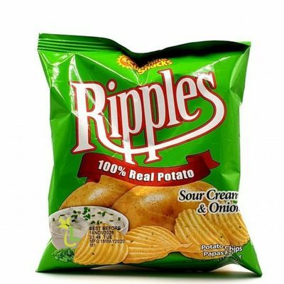Ripples Sour Cream & Onion Potato Chips
