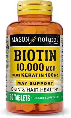 Mason Natural Biotin 10000mcg Plus Kerat