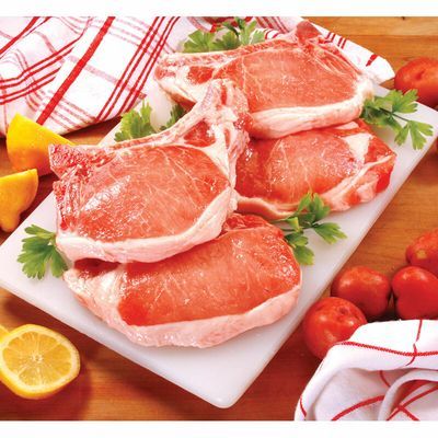 Cerdo Chuletas Corte Centro Familiar Congelado