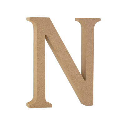 Wood Letters N 5 1/8"