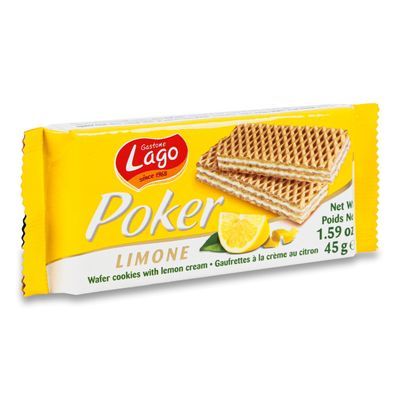 Lago Poker Lemon Wafer 45g
