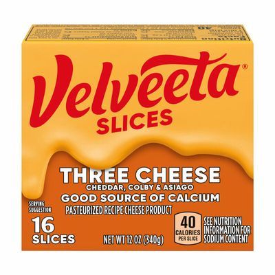 Velveeta Slices Three Cheese 12oz