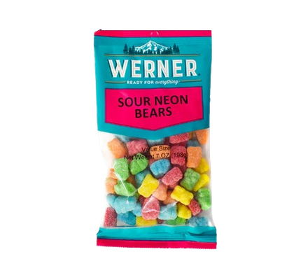 Werner Sour Neon Bears 6.5oz