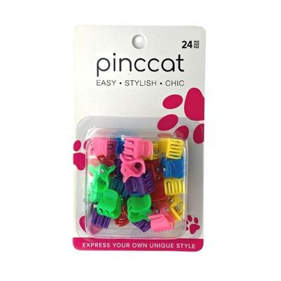 Pinccat Mini Hair Clips Assrt 24pc P126