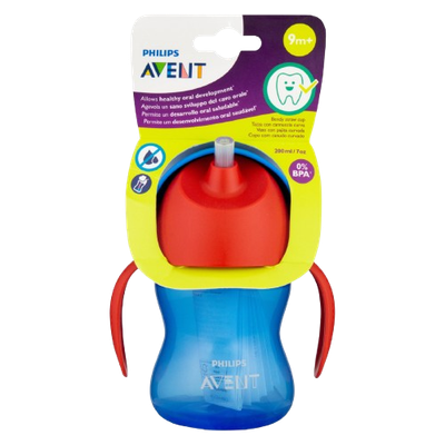 Avent Bendy Straw Cup with Handles Boys