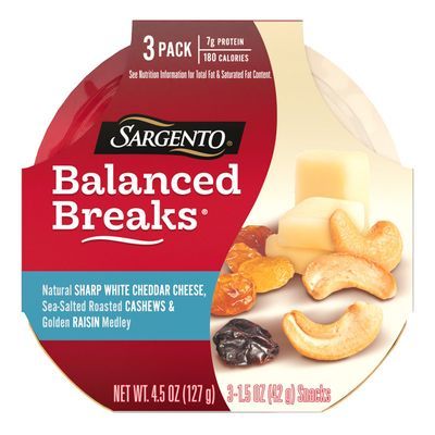 Sargento Balance Break White Cheddar Raisin 3/1.5oz
