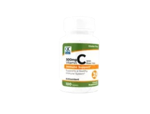Qc Vitamin C W/rose Hips 500mg 100s