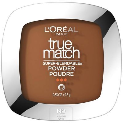 L'Oreal Paris True Match Super-Blendable Oil Free Makeup Powder, N9 Medium Deep