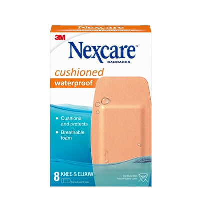 Nexcare Cushioned Waterproof Foam Bandage 8s
