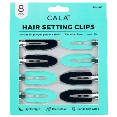 Cala Hair Setting Clips Black/mint