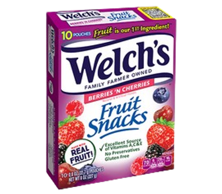 Welchs Fruit Snacks Berries N Cherries