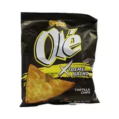 Ole Xtreme Nacho Tortilla Chips 43g