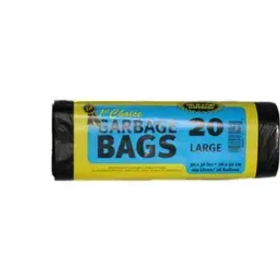 1st Choice Garbage Bags Lrg 20s