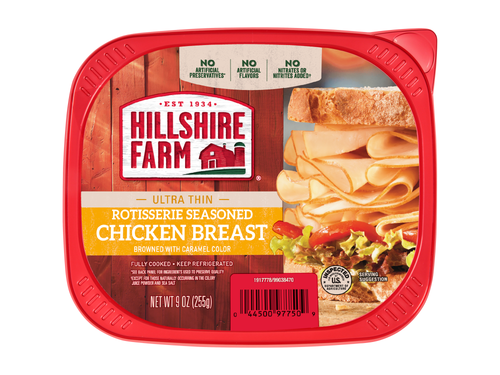 Hillshire Farm, Rotisserie Seasoned Chicken Breast, Sliced, 9 oz
