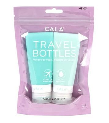 Cala Silicone Travel Bottle Mint 2pc
