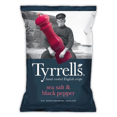 Tyrrells Sea Salt & Black Pepper 150g