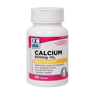 Qc Calcium 600mg W/ Vitamin D 60tabs