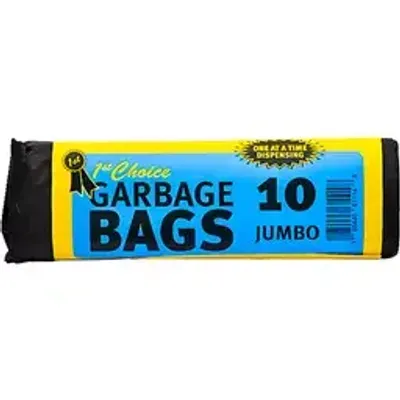 1st Choice Garbage Bags Jumbo 10s