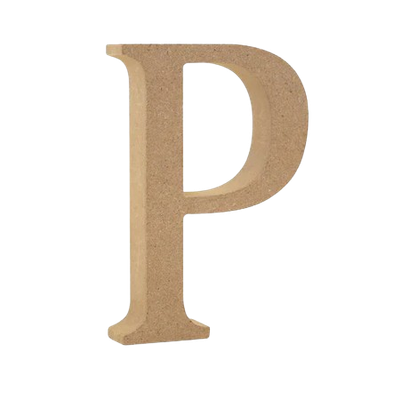 Wood Letters P 5 1/8"