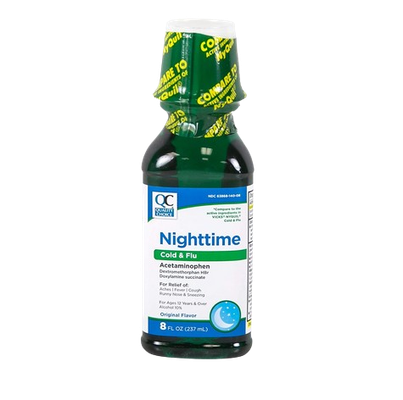 Qc Nighttime Cold & Flu 12oz