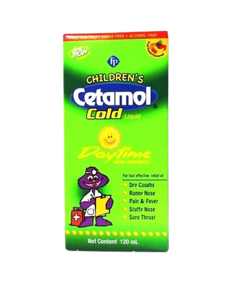 Cetamol Cold Daytime Kids Liquid 120ml