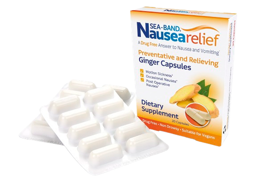 Sea Band Nausea Relief Ginger Caps 20s