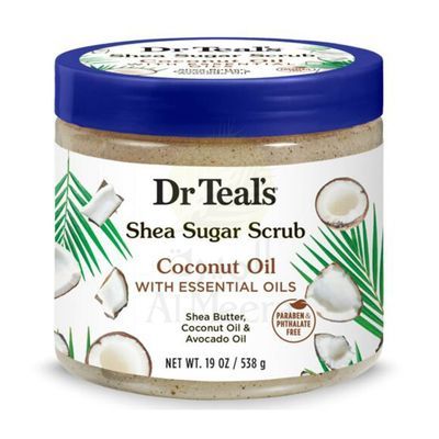 Dr Teals Shea Sugar Scrub Coconut Oil W/