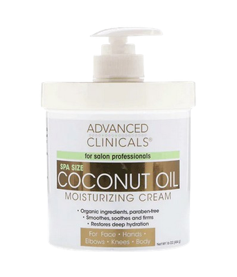 Advanced Clinicals Coconut Oil Cream16oz