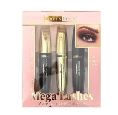 Beauty Treats Mega Lashes Waterproof Mascara Set