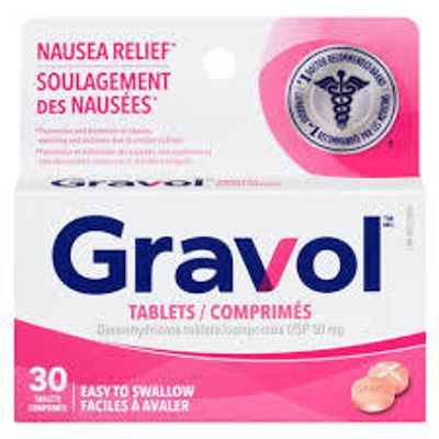 Gravol Tablets 50mg 30s