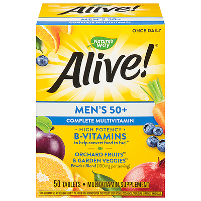 Alive Mens 50+ Tabs 50s